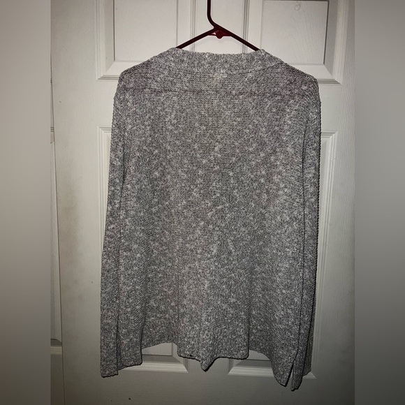 Eileen Fisher XL Neutral V-Neck Sweater - Picture 3 of 7
